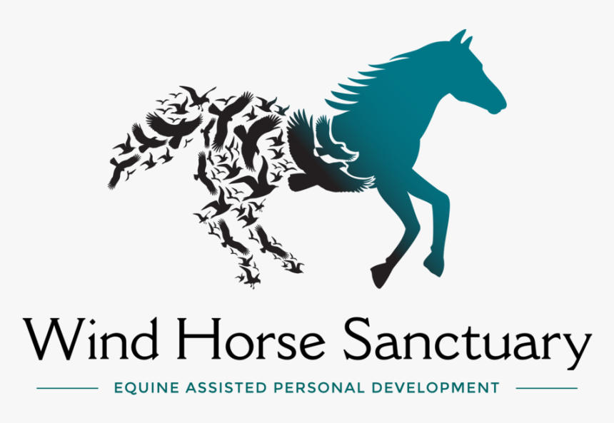 Horse Logo Full 6 Proper Gradient - Horse Silhouette Art, HD Png Download