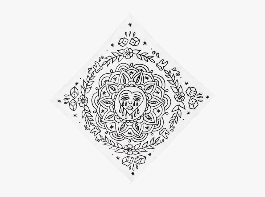 Sad Luck Bandana - Circle, HD Png Download