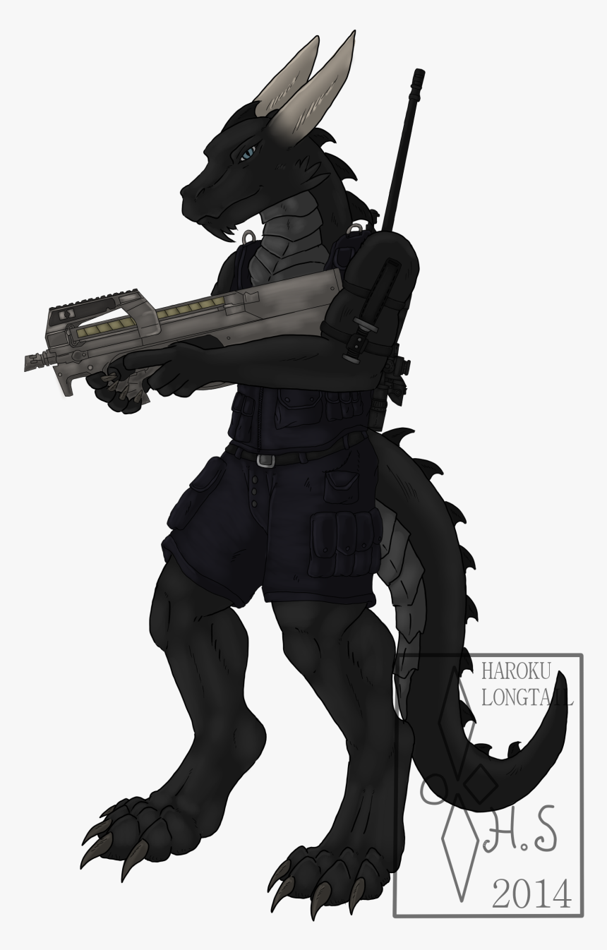 [com] Oarf With P90 - Illustration, HD Png Download