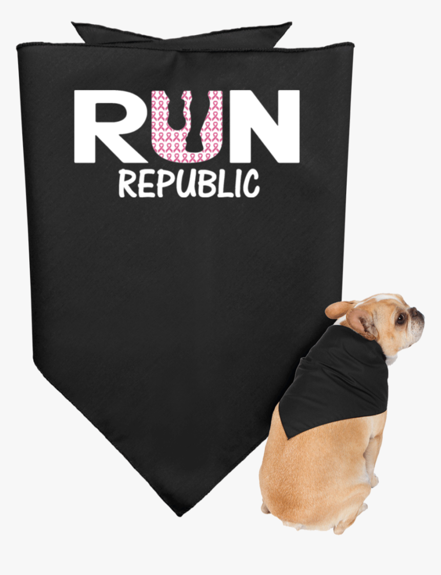 Breast Cancer Awareness White Logo Doggie Bandana - Dog, HD Png Download