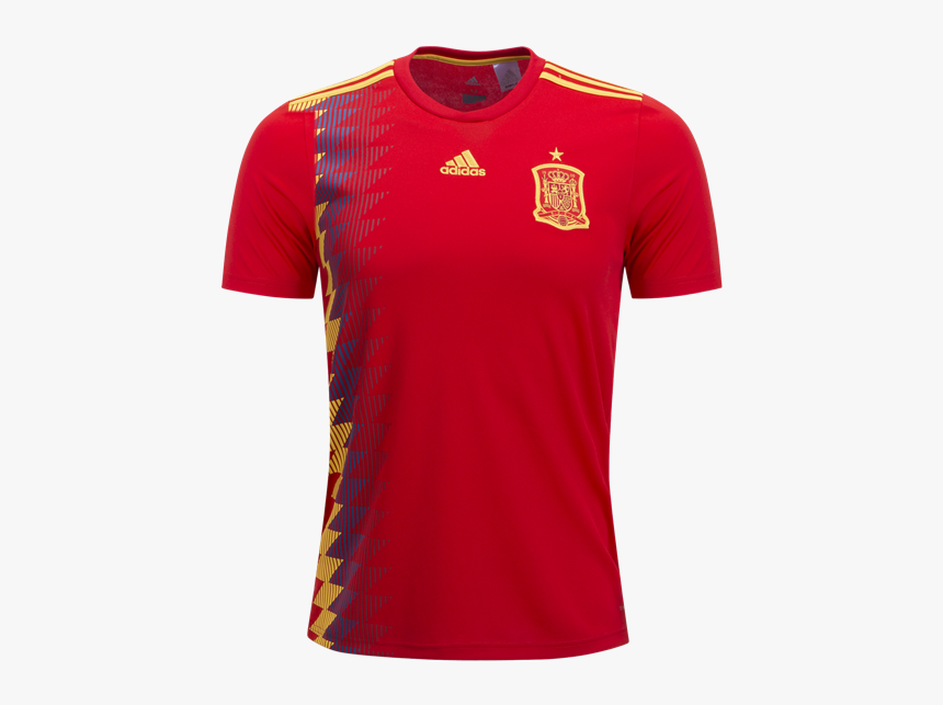 Camiseta España Primera Equipación Mundial Rusia - Spain National Football Team Jersey, HD Png Download