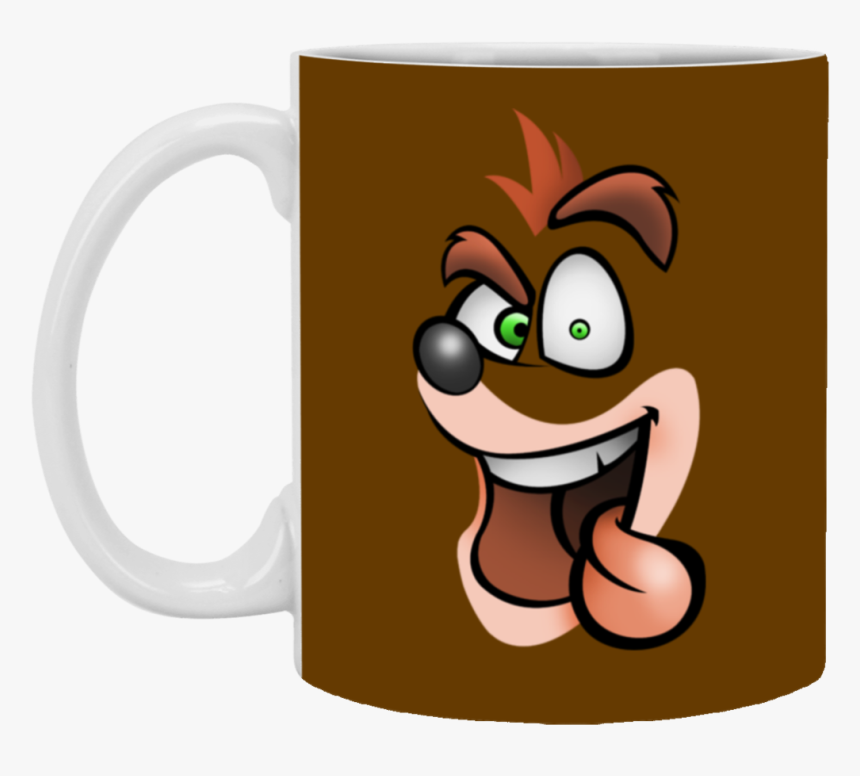 Crash Bandicoot Mug Cup Gift Superdesignshirt - Crash Bandicoot De Su Cara, HD Png Download