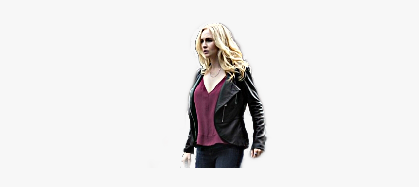 #carolineforbes - Leather Jacket, HD Png Download