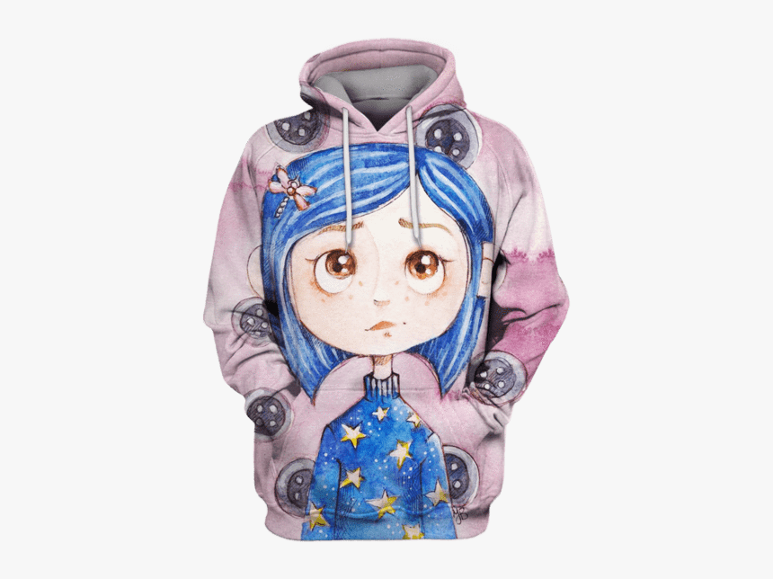 Gearhuman 3d Coraline Movie Hoodies - Hoodie, HD Png Download