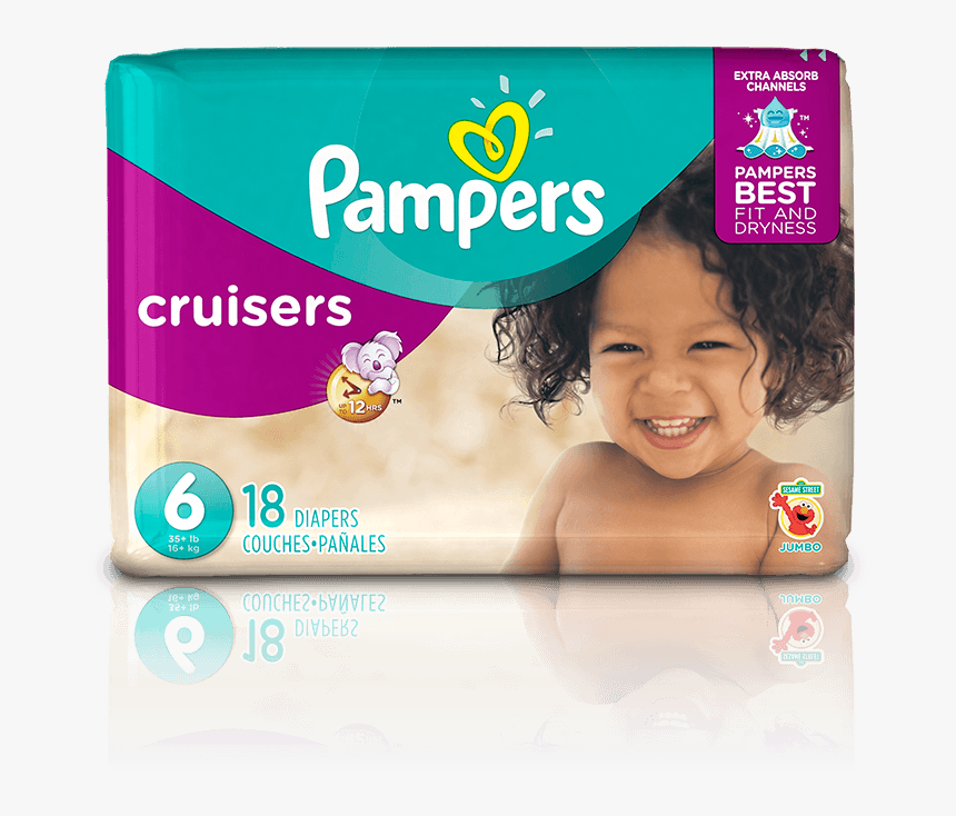 Diaper Transparent Cruiser - Pampers Cruisers Soft Diapers, HD Png Download