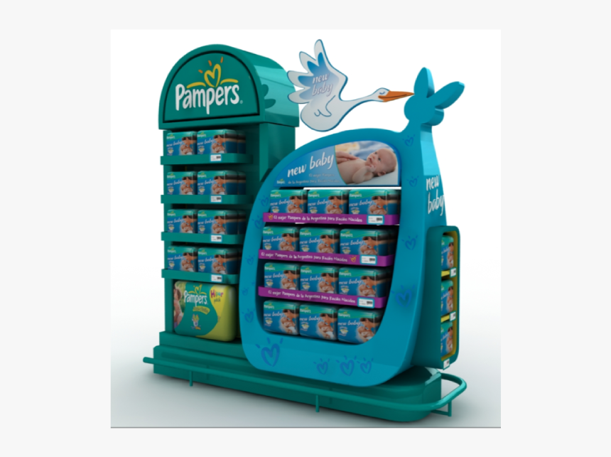Pampers Point Of Sales Material, HD Png Download