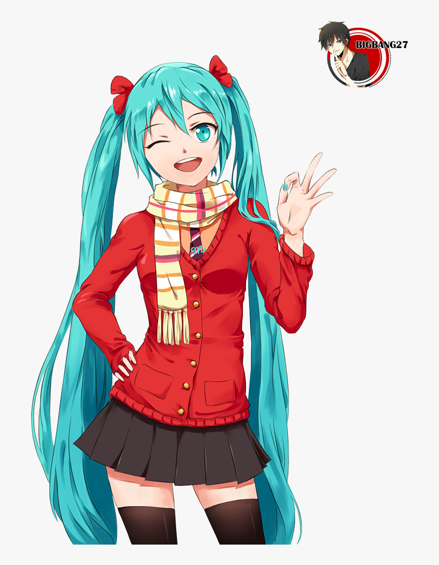 Hatsune Miku Png Picture - Hatsune Miku Wow Png, Transparent Png