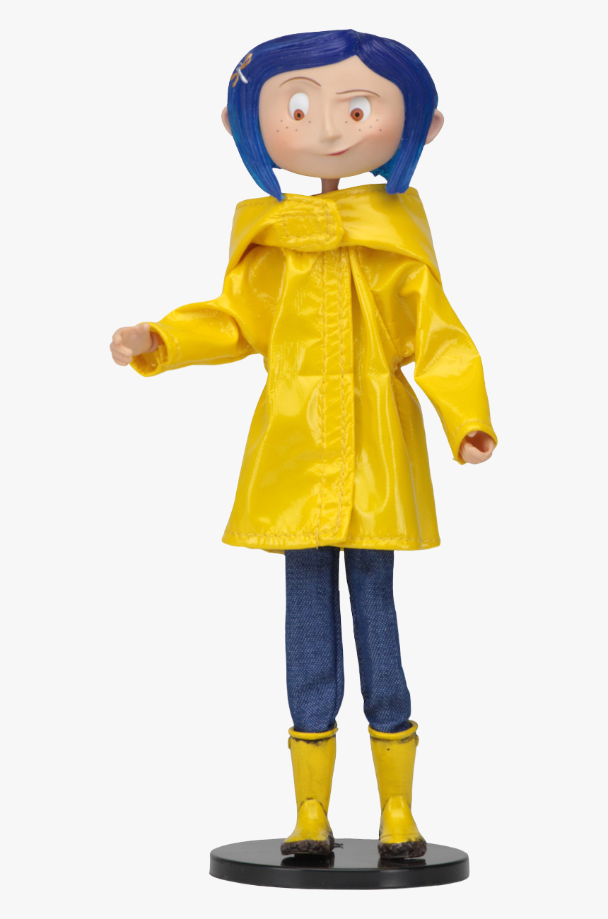 Coraline In Rain Coat 7” Bendable Doll - Disfraz De Coraline Y La Puerta Secreta, HD Png Download