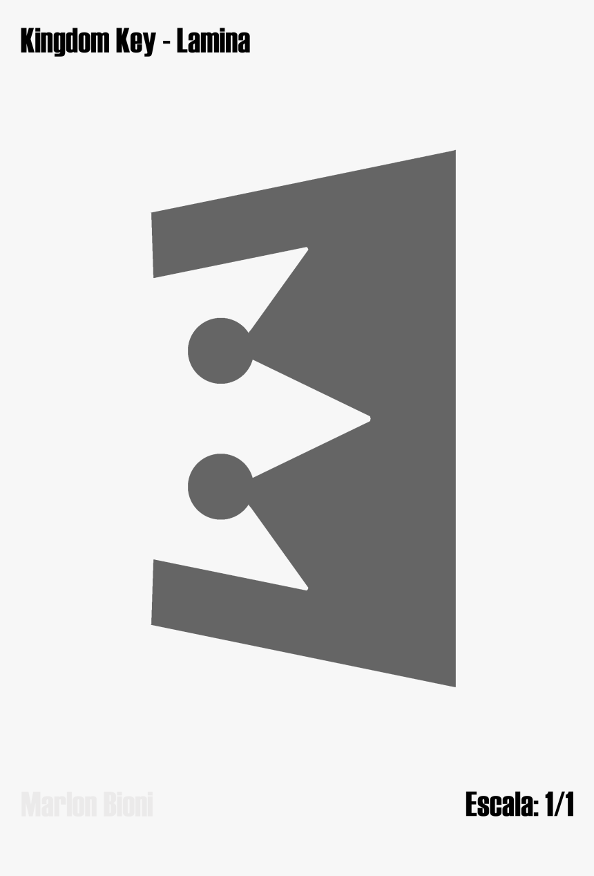 Keyblade Kingdom Key , Png Download - Keyblade Kingdom Hearts Medidas, Transparent Png