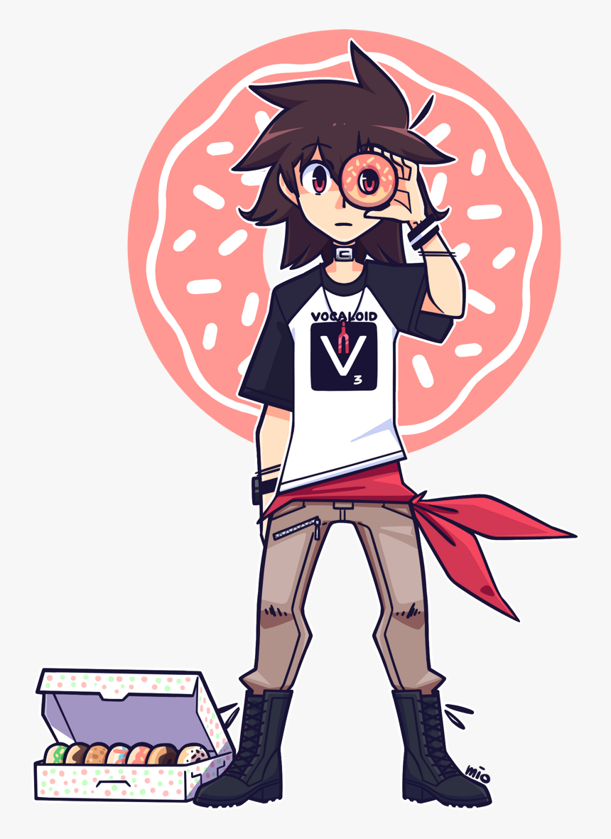 Kyo Vocaloid Donut Hole , Transparent Cartoons - Donut Hole Kyo Vocaloid, HD Png Download