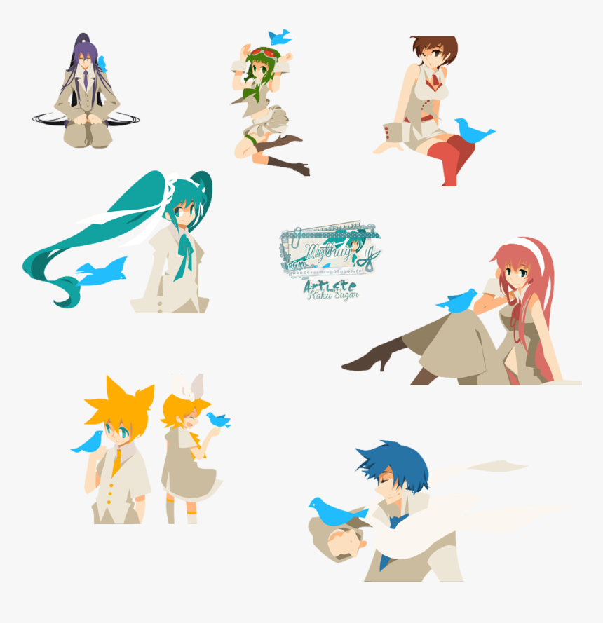 Kaku Sugar Vocaloid Hatsune Miku Luka Megurine Kagamine - Cartoon, HD Png Download