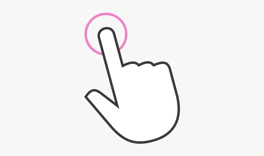 Gesture 1f Tap - Graphic Design, HD Png Download