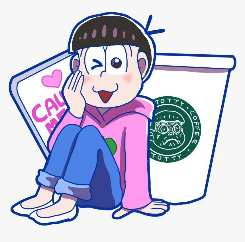 Osomatsu San Todomatsu Totty Totty Face Sticker Totally-totty, HD Png Download