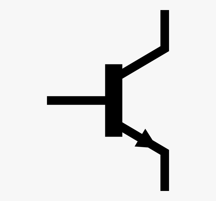 Transistor, Symbol, Electronics, Circuit, Component - Transistor Sign, HD Png Download