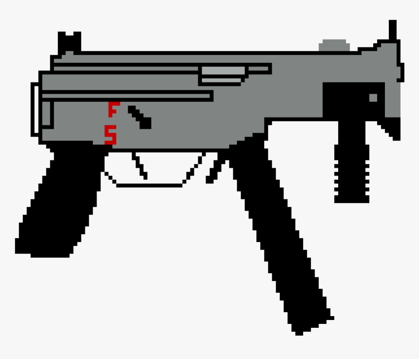 Pixel Art Smg, HD Png Download
