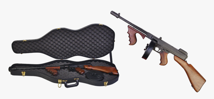 Thompson Submachine Gun, Case, Firearms, Automatic - Mafia Gun, HD Png Download