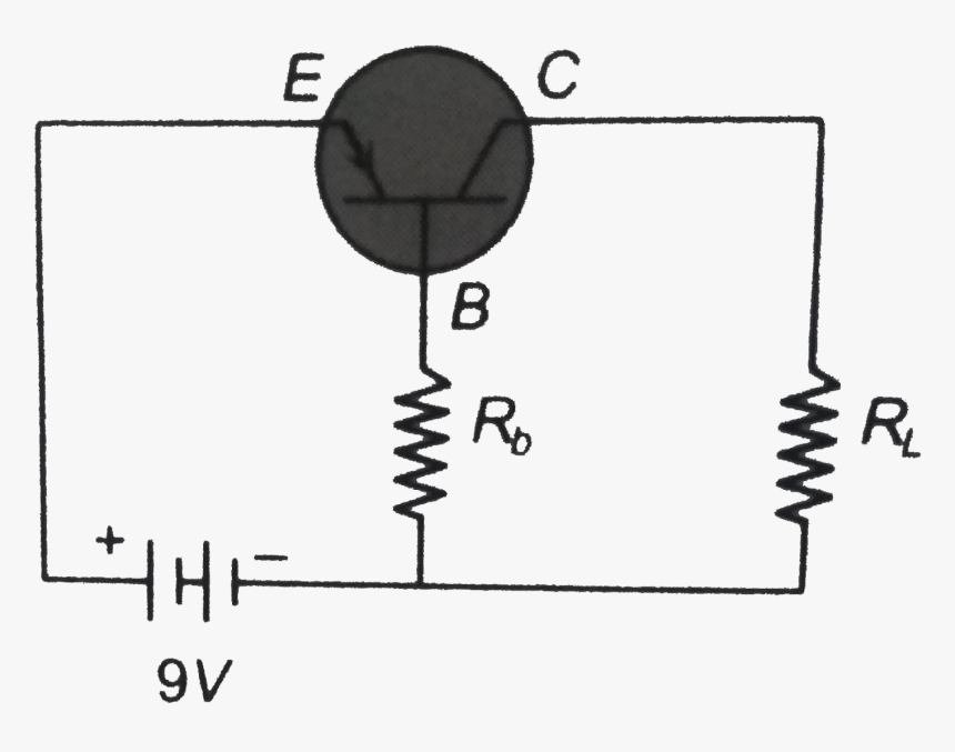 Transistor Circuit Shown Here The Base Current Is The, HD Png Download