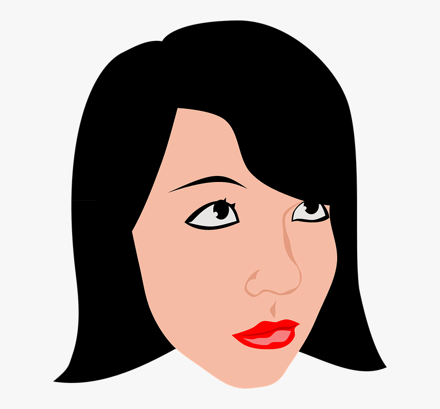 Transparent Woman Face Clipart - Illustration, HD Png Download