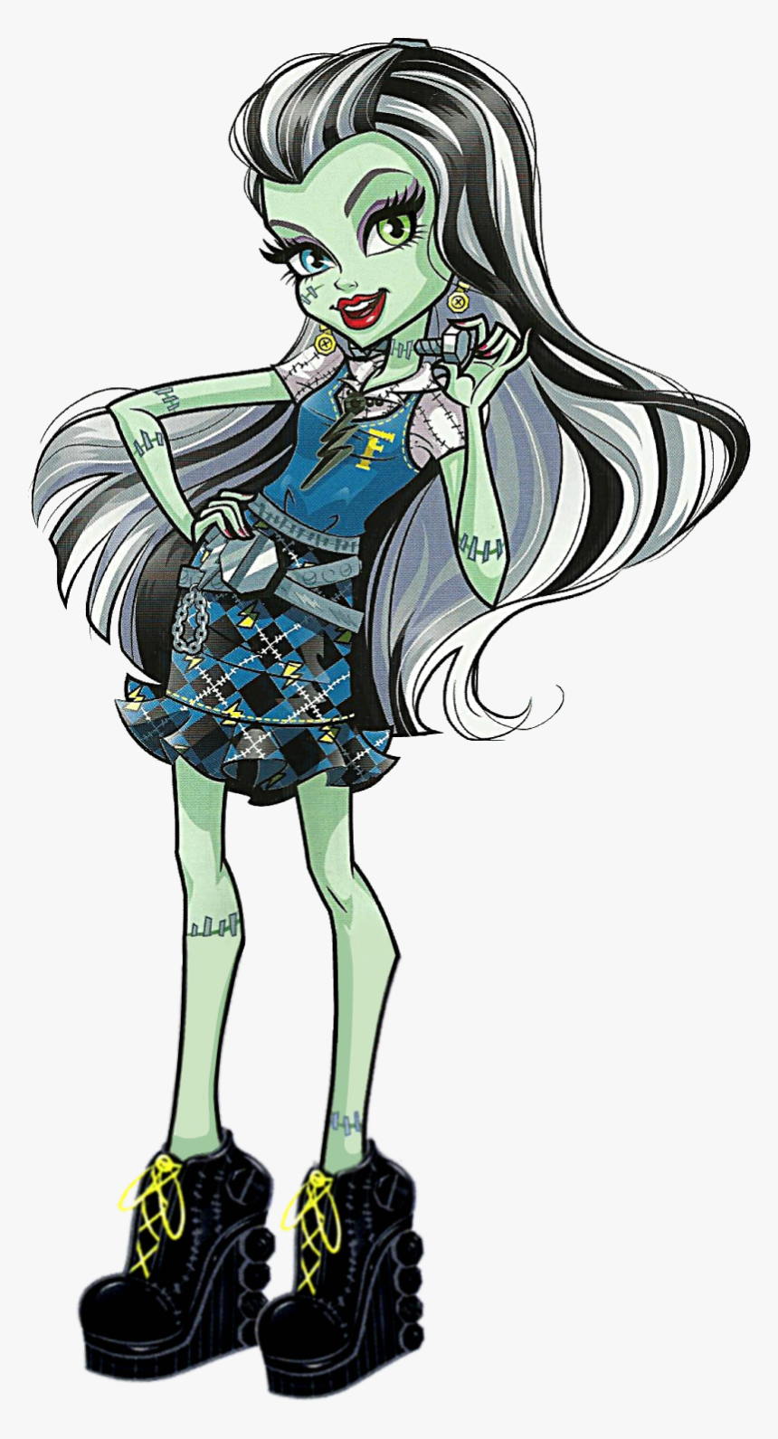 Artwork/png De Frankie Stein - Monster High Ghoul Squad Dolls, Transparent Png