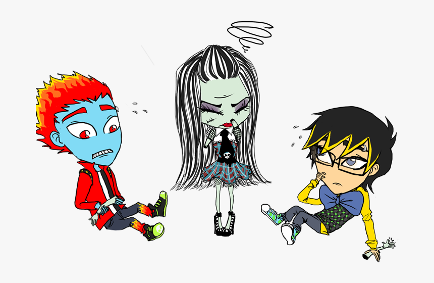 Chibi Amor Triángulo, Triángulo De - Monster High Frankie Stein Chibi, HD Png Download