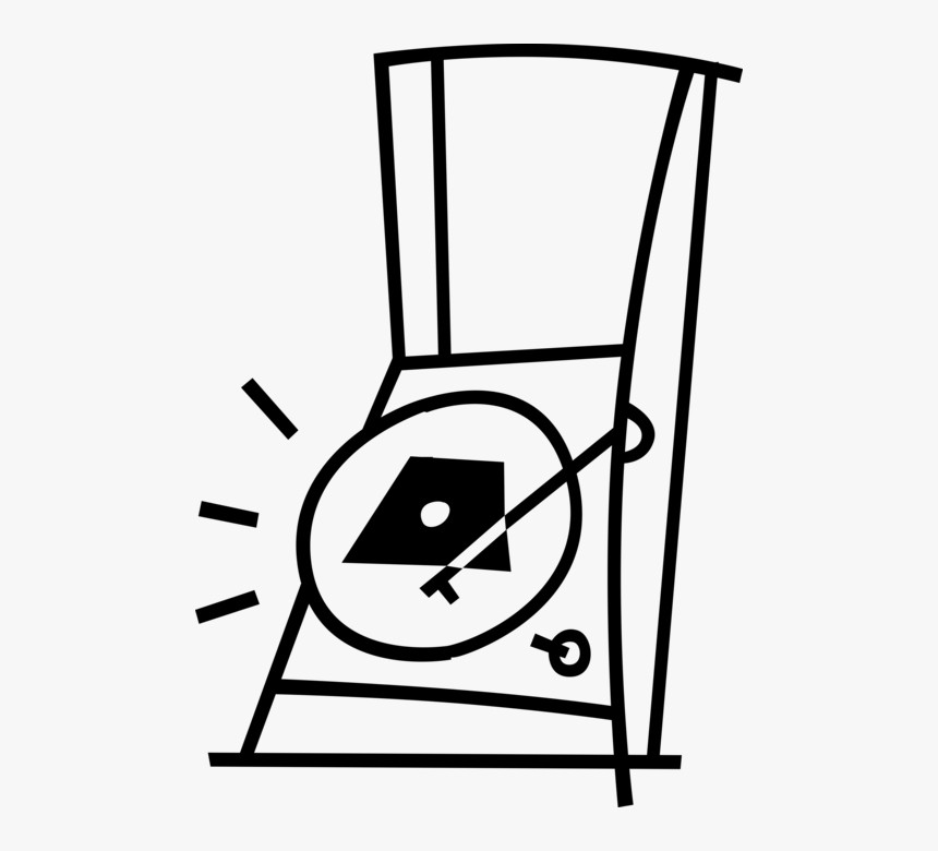 Vector Illustration Of Phonograph Record Player Turntable, HD Png Download
