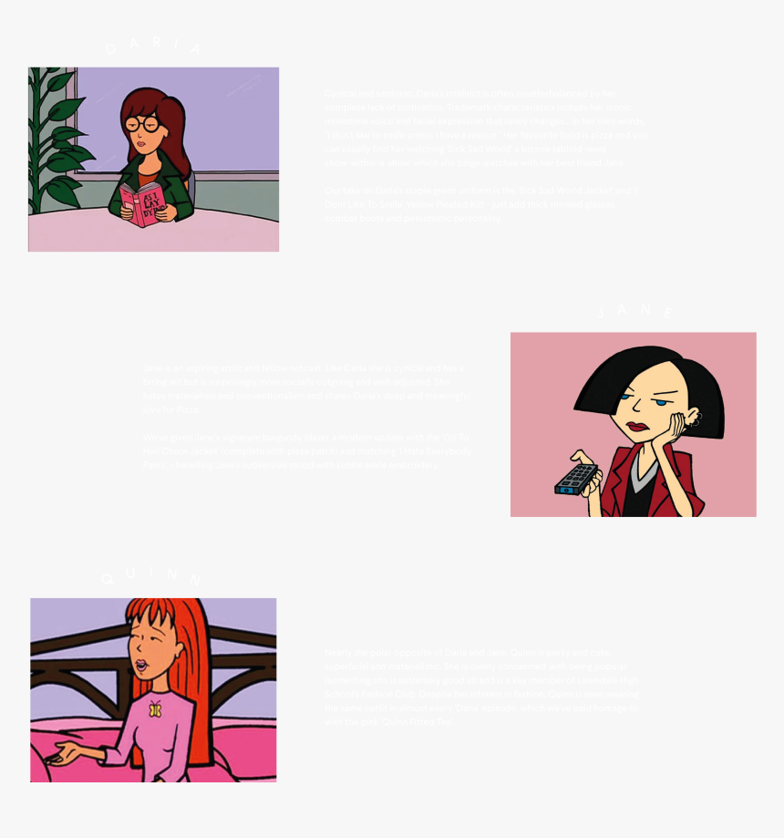 Lazy Oaf X Daria, HD Png Download