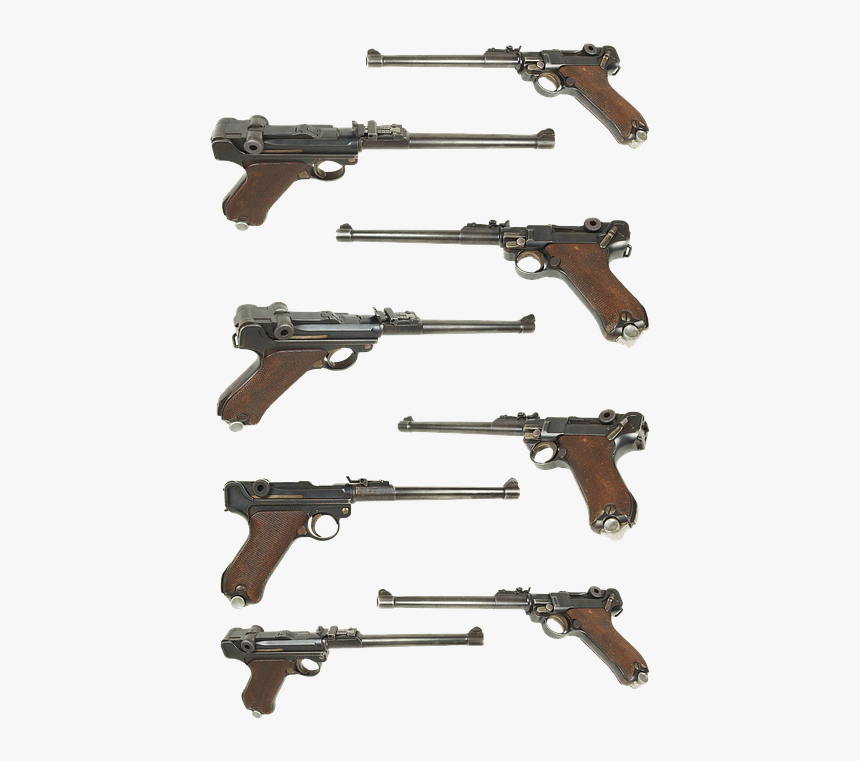 Gun, Parabellum P 08, Borchardt-luger - Pistola Parabellum, HD Png Download