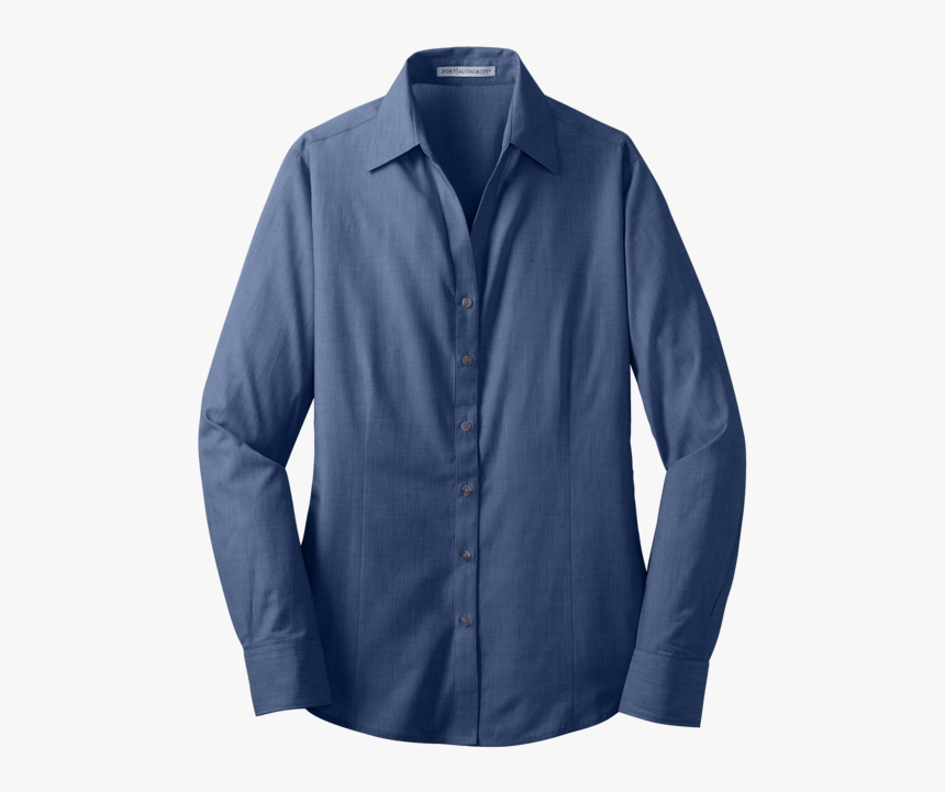 L640 Ladies Crosshatch Easy Care Shirt 

 
 Data Rimg - Shirt, HD Png Download
