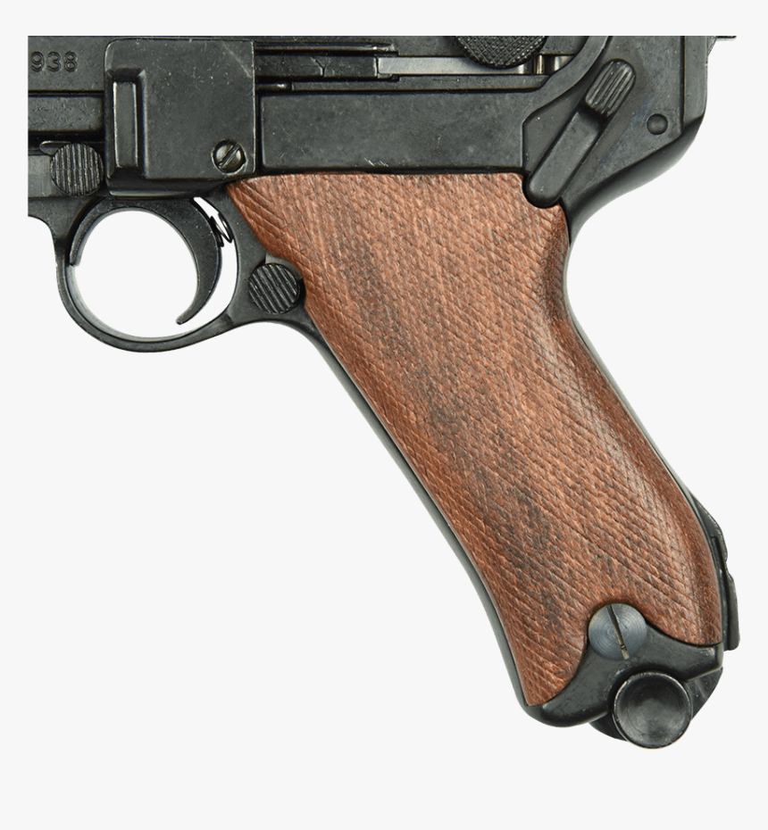 1917 Artillery P08 Luger Pistol With Wood Grips - Starting Pistol, HD Png Download