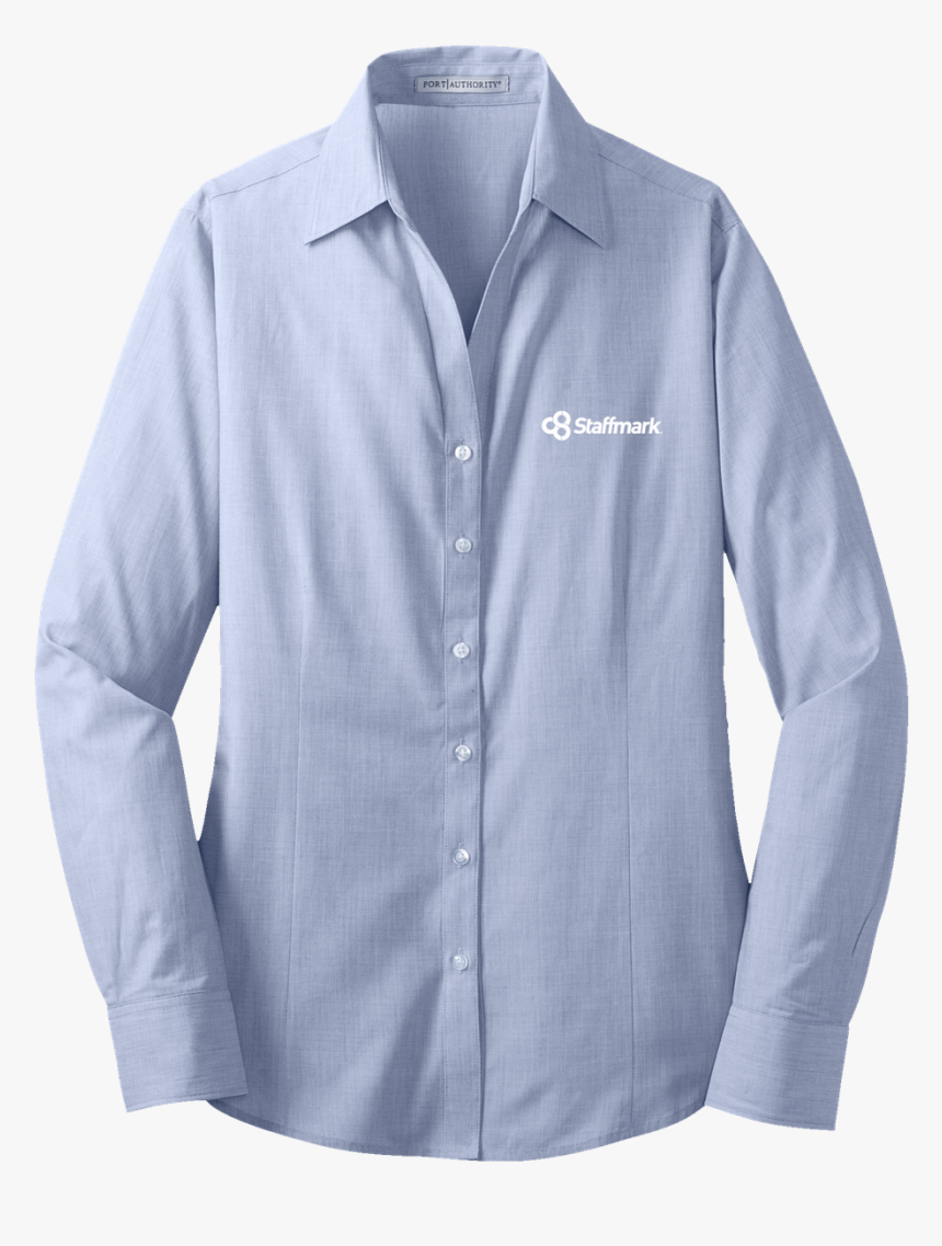 Ladies Crosshatch Easy Care Shirt - Shirt, HD Png Download