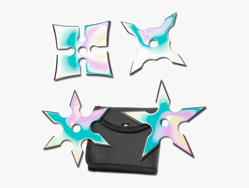 Set Of - Rainbow Ninja Stars, HD Png Download