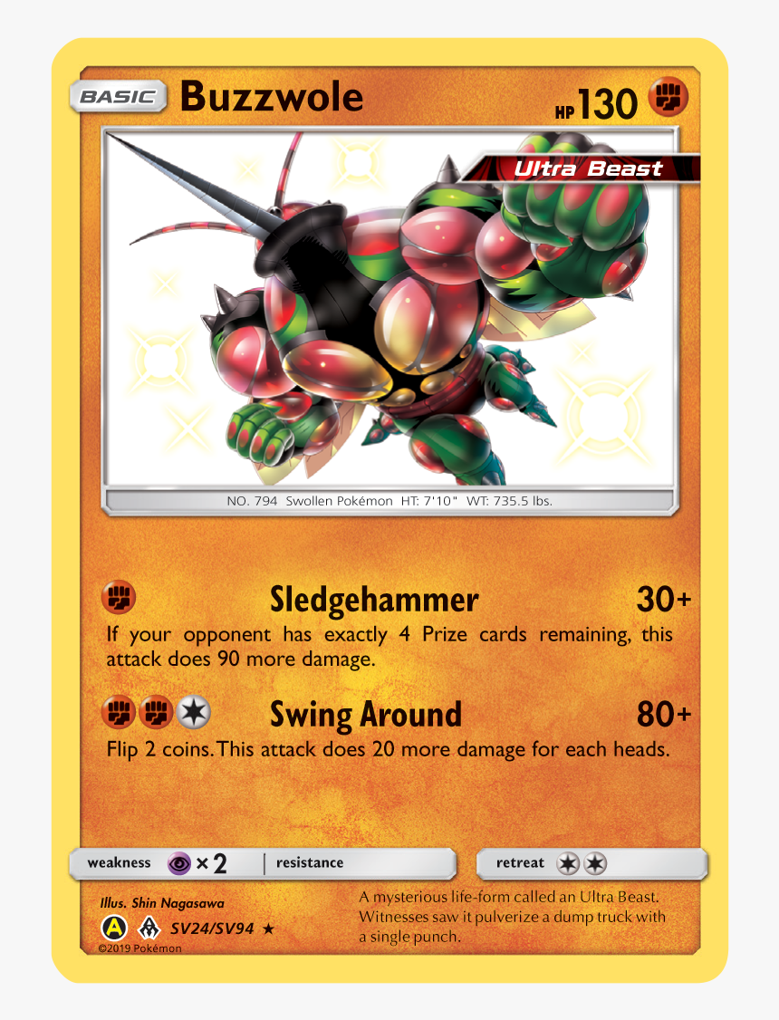 Hidden Fates Buzzwole Src Data Pokemon Cards Hidden Fates Hd Png Download Transparent Png Image Pngitem