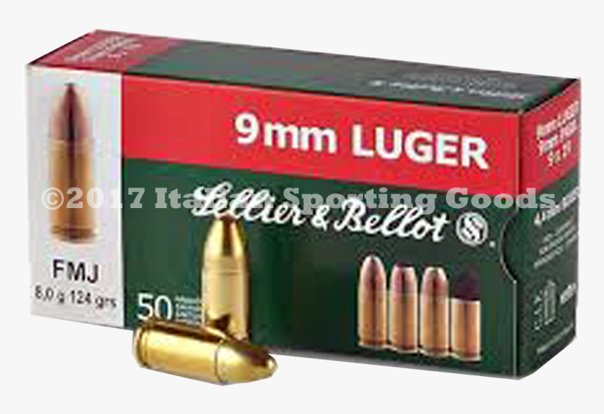 Sellier & Bellot 9mm Luger, 124 Gr 
 Title Sellier, HD Png Download