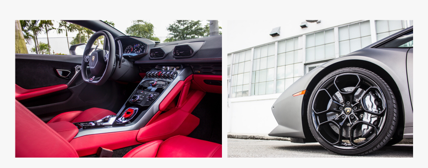 Lamborghini Huracan Interior And Exterior Rental Miami - Lamborghini Aventador, HD Png Download