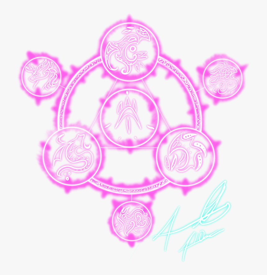 Arcane Circle- Nahoria Aura - Transparent Pink Magic Circle, HD Png Download