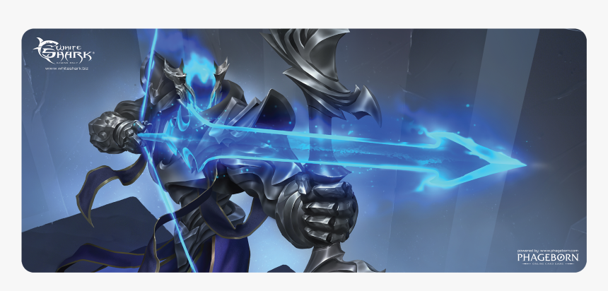 White Shark Mouse Pad 80x35cm Mp - Mousepad, HD Png Download