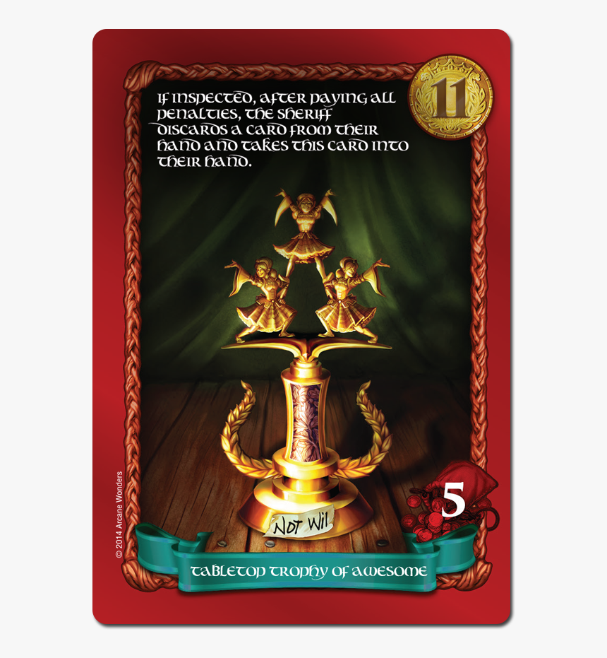 Sheriff Of Nottingham Cards Png - Sheriff Of Nottingham Tabletop Trophy Of Awesome, Transparent Png