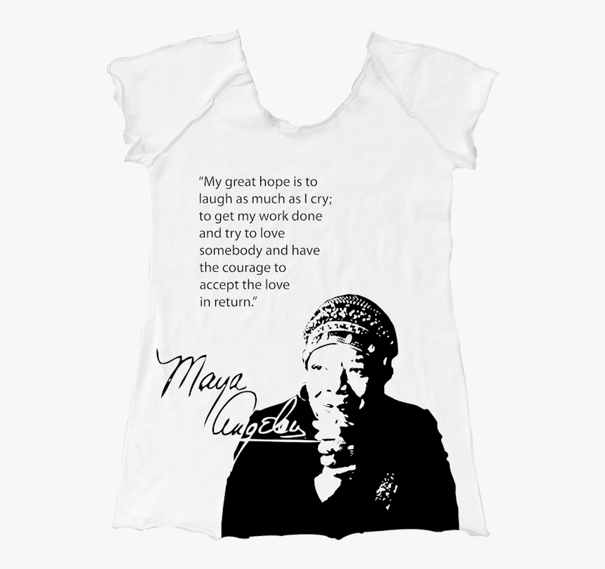 Maya Angelou Raglan - Illustration, HD Png Download