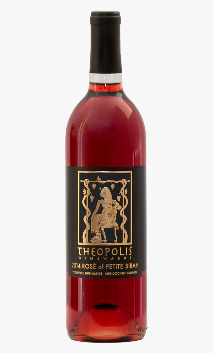 Theopolis Vineyards, Female, Petite Sirah, Rosé, Yorkville, - Glass Bottle, HD Png Download