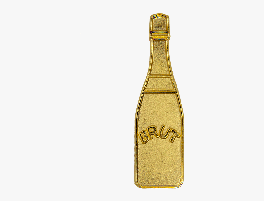 Gold Champagne Bottle Png - Glass Bottle, Transparent Png
