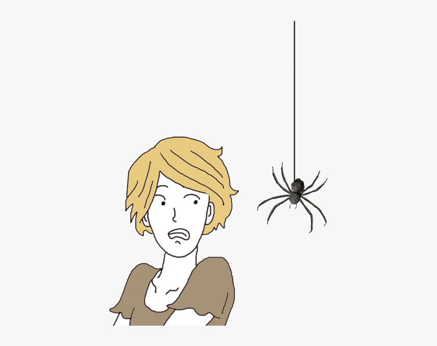 Killing A Spider - Cartoon, HD Png Download
