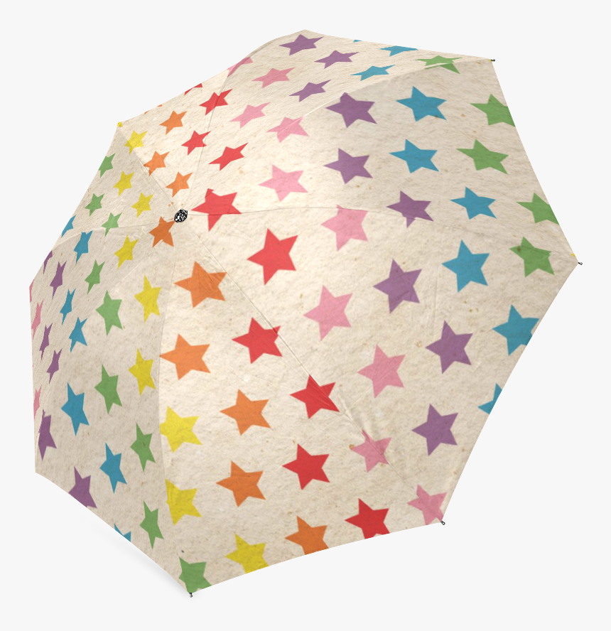 Rainbow Stars Foldable Umbrella, HD Png Download