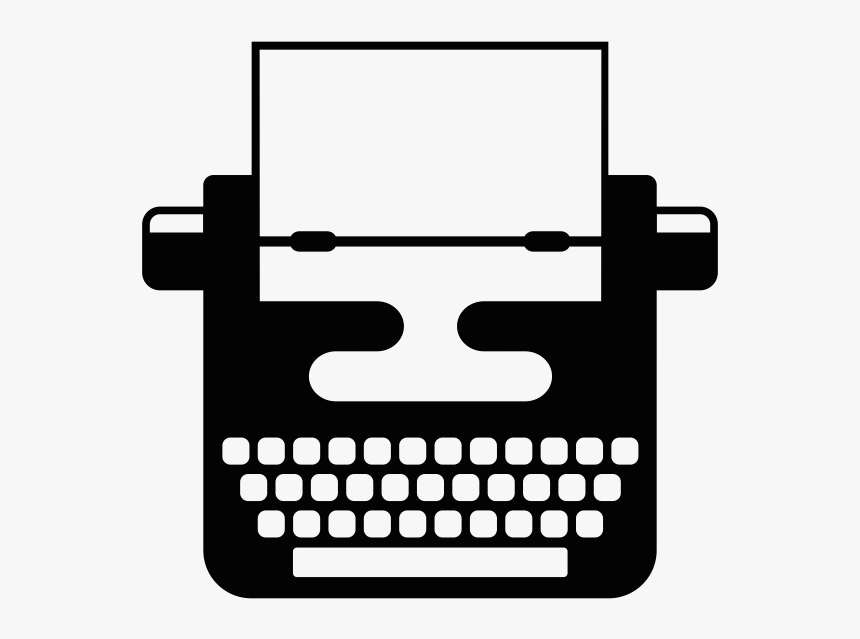 Typewriter Icon Transparent Background Clipart , Png - Transparent Background Typewriter Png, Png Download