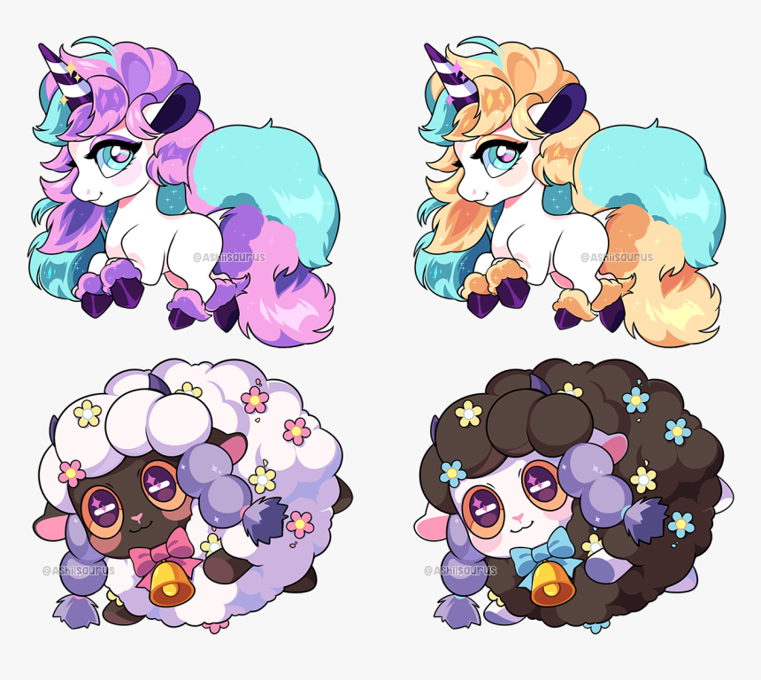 Galar Ponyta & Wooloo Charms ♡ - Cartoon, HD Png Download