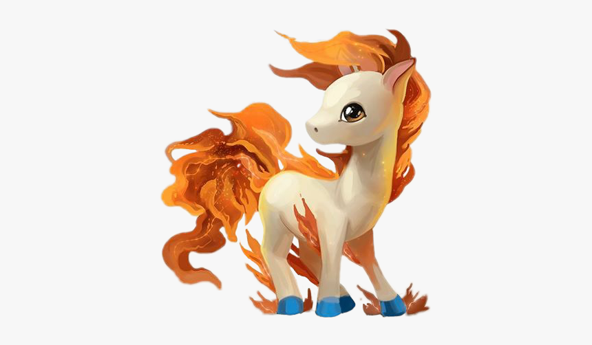 #ponyta #equino #pokemon - Rapidash Y Ponyta Pokemon Corriendo V3, HD Png Download