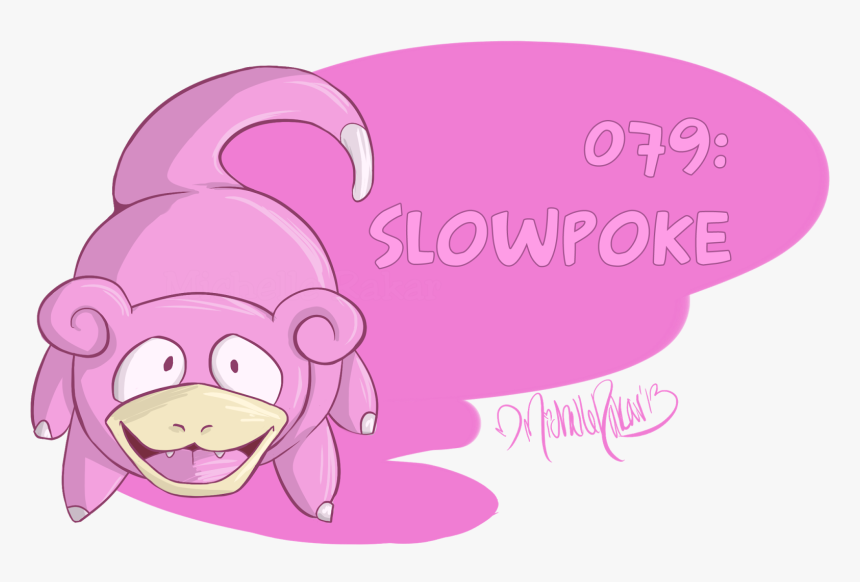 079 - Slowpoke - Illustration, HD Png Download