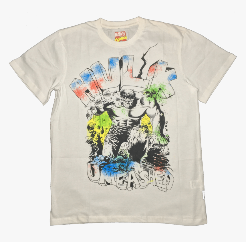 Marvel Comics Hulk White T Shirt Bio World Www - Active Shirt, HD Png Download