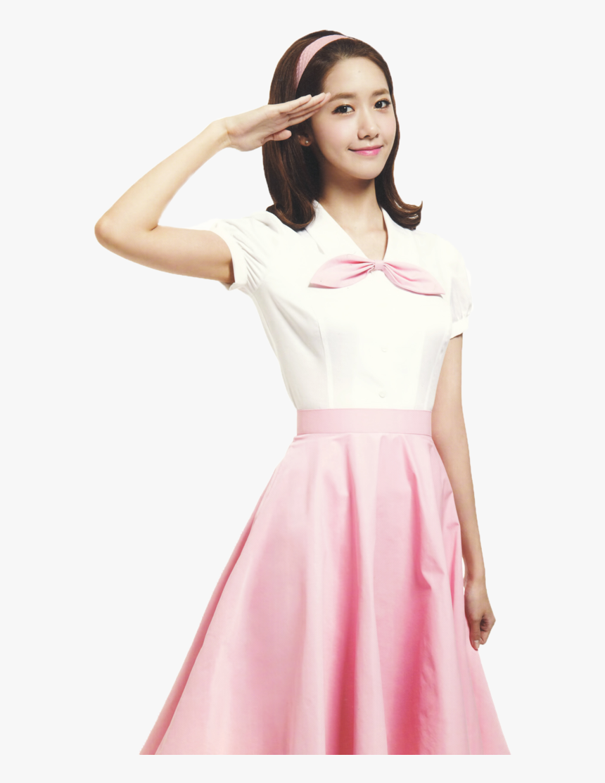 Model,shoulder,waist,day Dress,joint,formal Wear,collar,peach,long - Snsd Yoona Png, Transparent Png