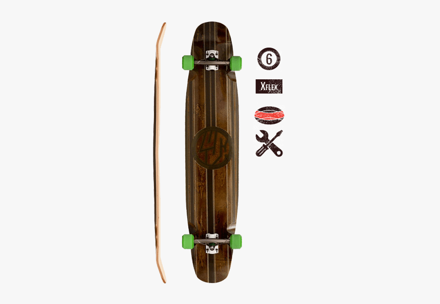 Lush Longboards Legend - Freebord, HD Png Download