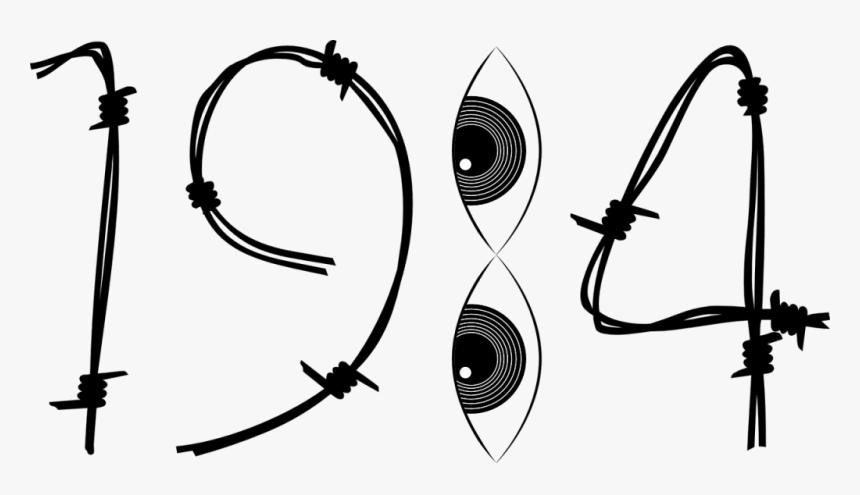 1984 Spying Cia Nsa - 1984 Black And White, HD Png Download